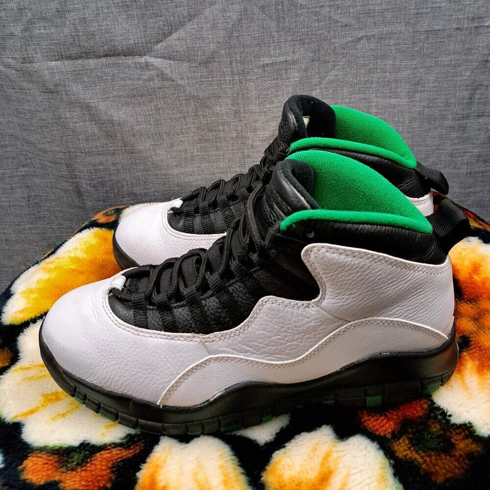 %Size 8 Nike Air Jordan 10 Men Retro Seattle Super Sonics Pine Green AJ19